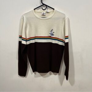 Alfie California Bugs Bunny Sweater mens size large Y2K vintage striped